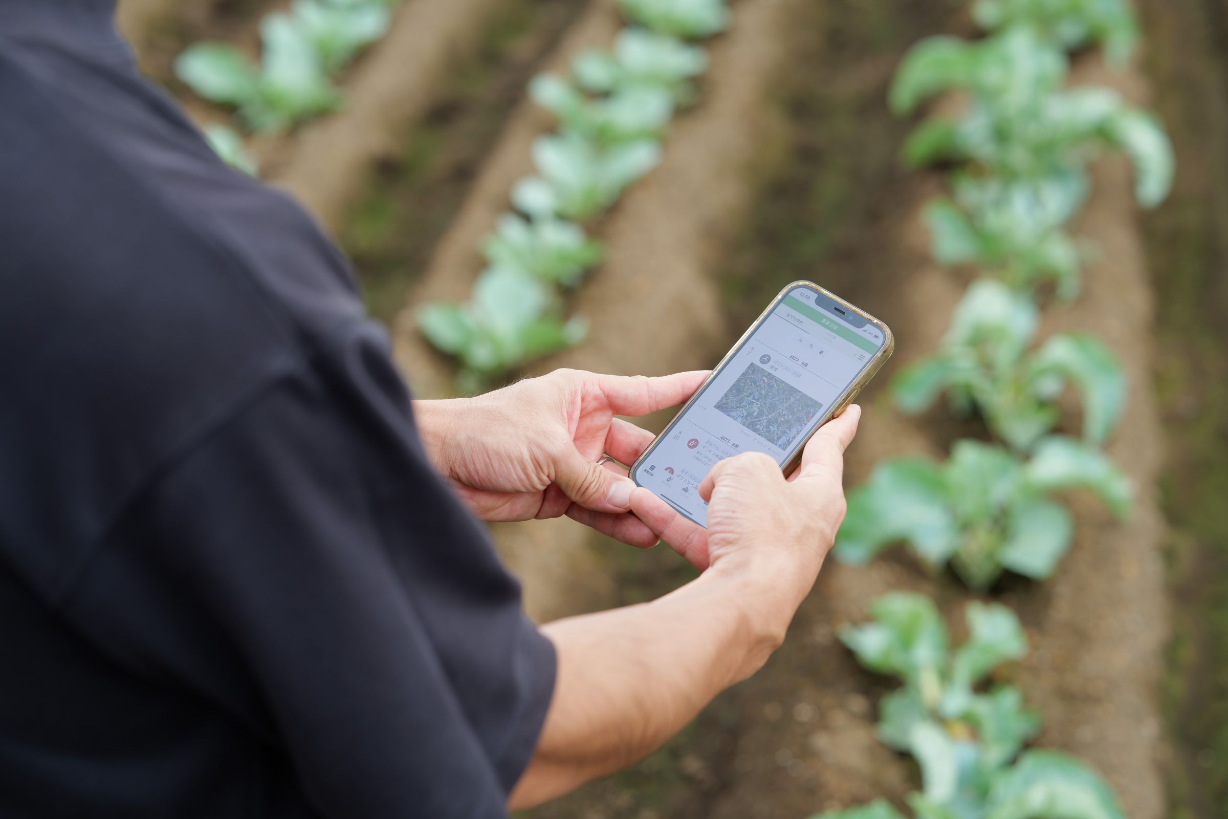 アグリハブの農薬管理・作業記録画面のスクリーンショット