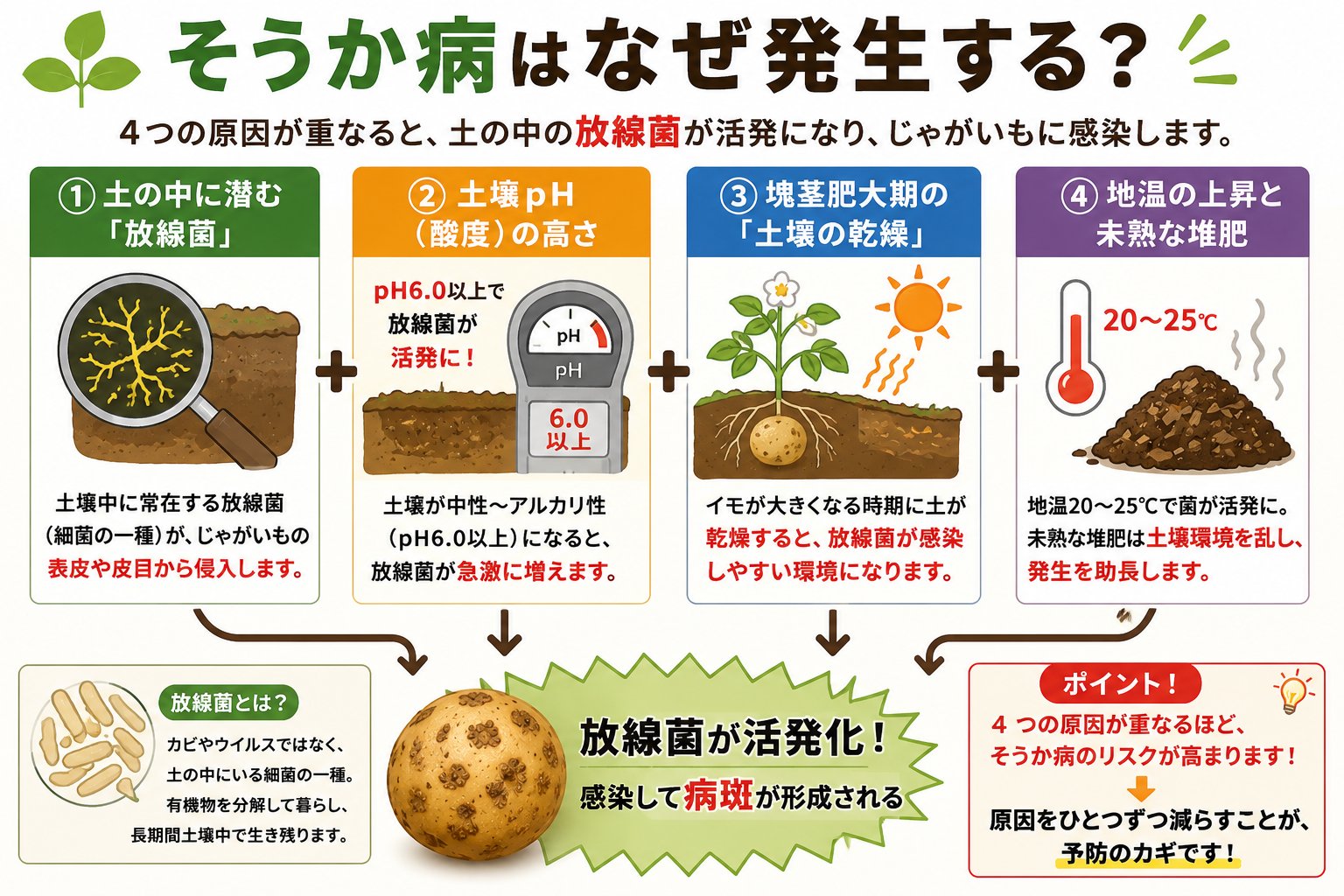 そうか病が発生する原因