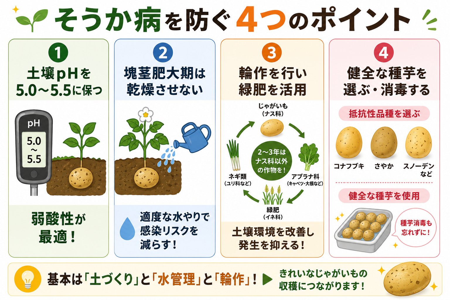 そうか病の予防